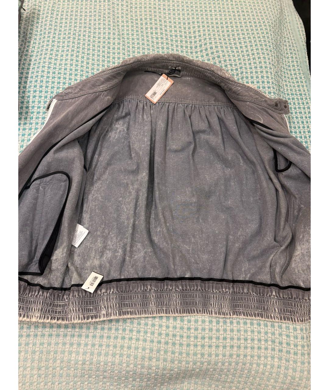 MIU MIU Серая хлопковая куртка, фото 3