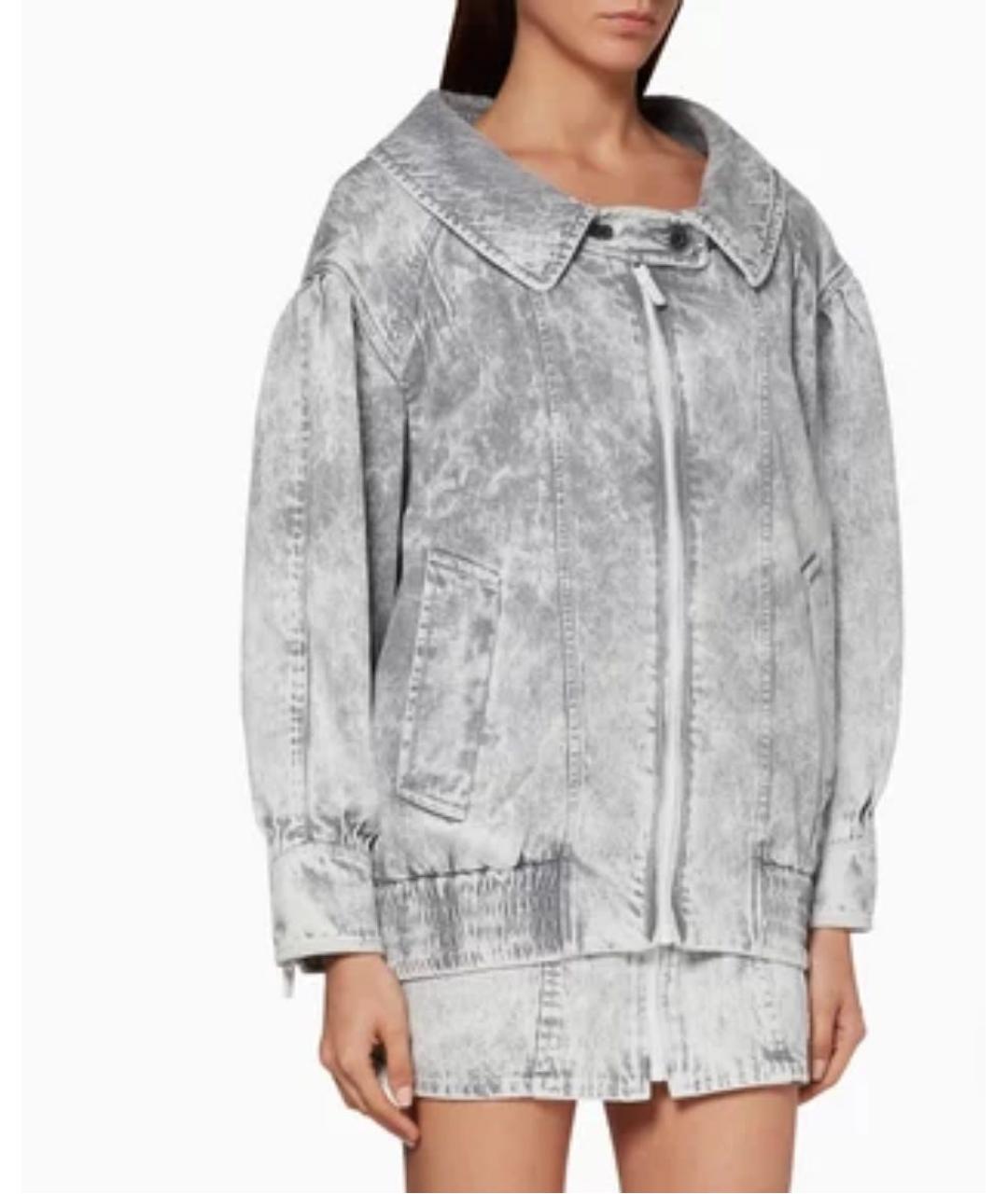 MIU MIU Серая хлопковая куртка, фото 8