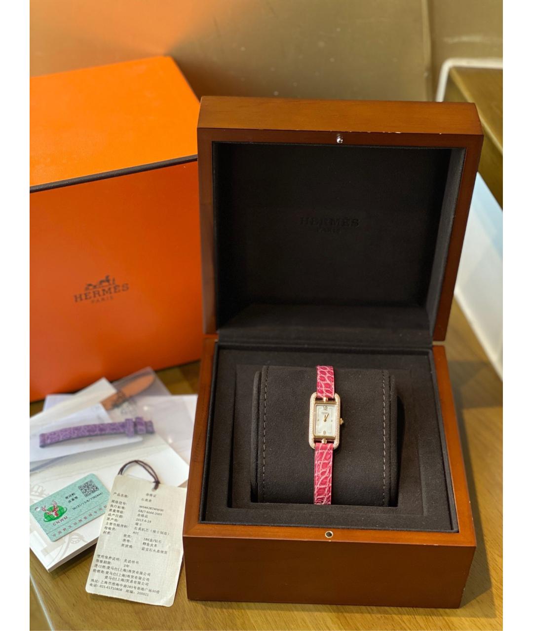 HERMES Золотые часы из розового золота, фото 2