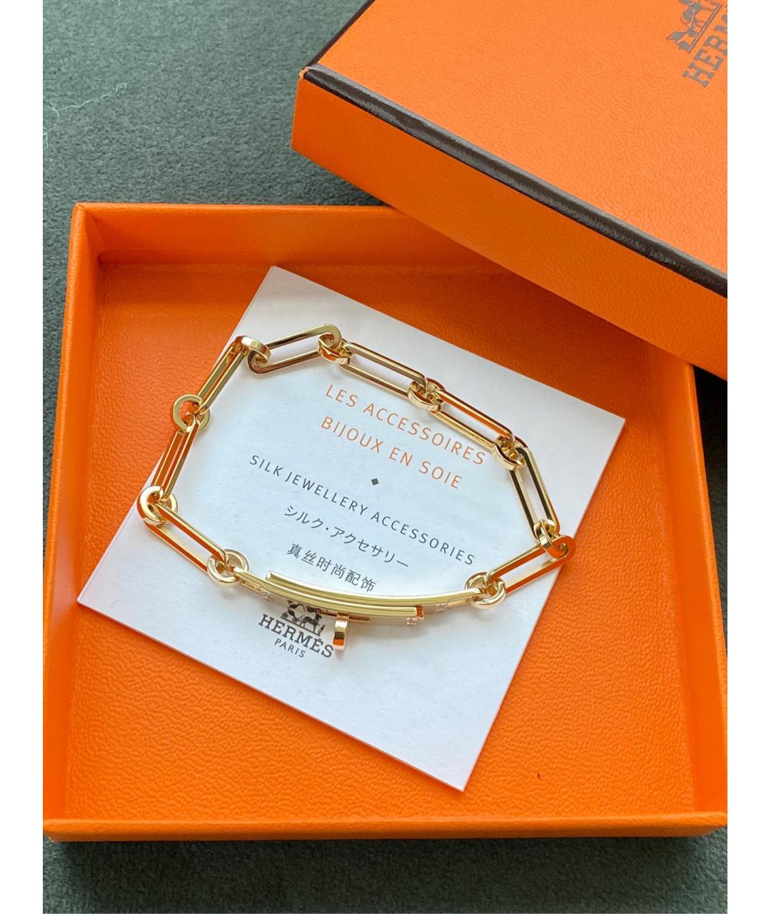 HERMES Золотой браслет из розового золота, фото 3