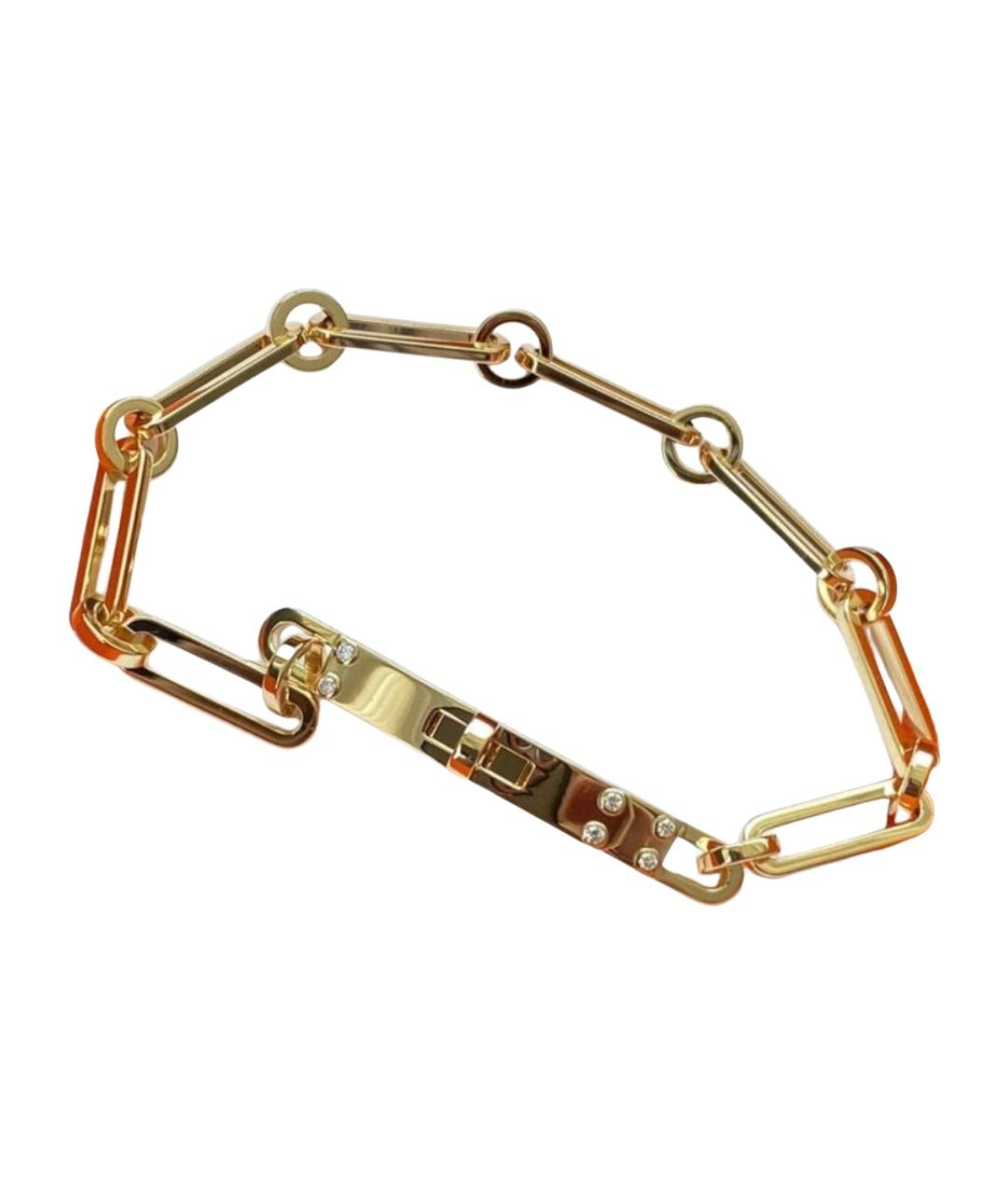 HERMES Золотой браслет из розового золота, фото 1