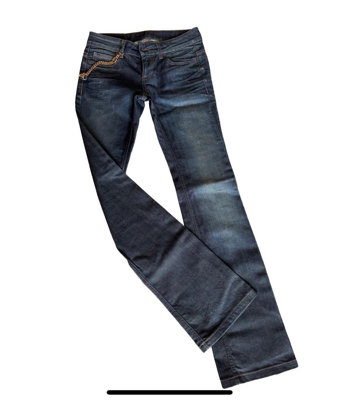 GUCCI Синие хлопко-эластановые джинсы клеш, фото 2