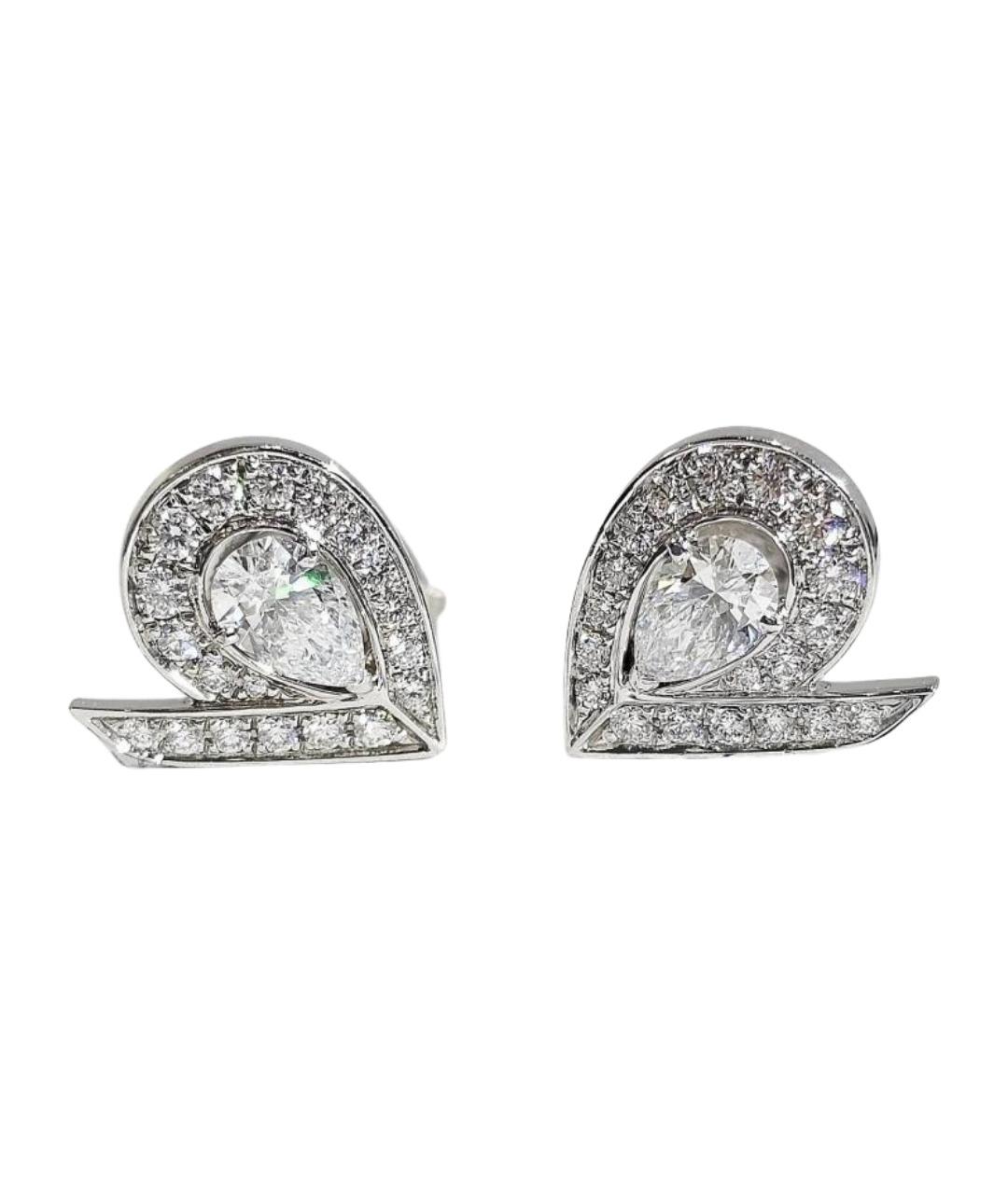 CHAUMET Серебряные серьги из белого золота, фото 1