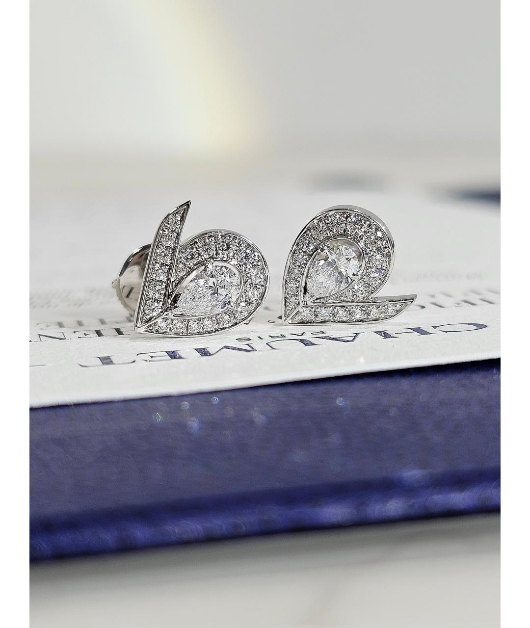 CHAUMET Серебряные серьги из белого золота, фото 2