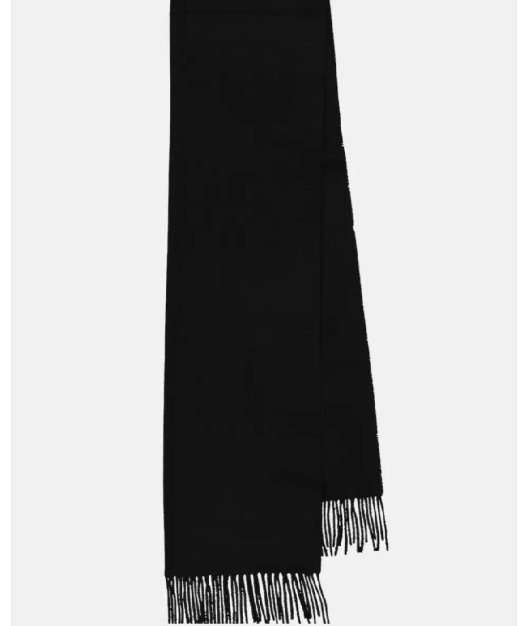 TOTEME Черный шерстяной шарф, фото 6