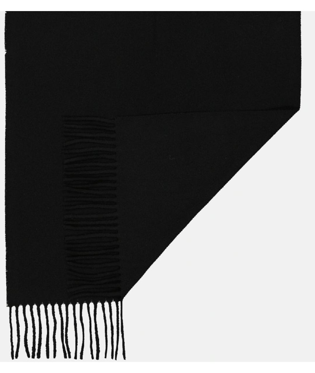 TOTEME Черный шерстяной шарф, фото 3