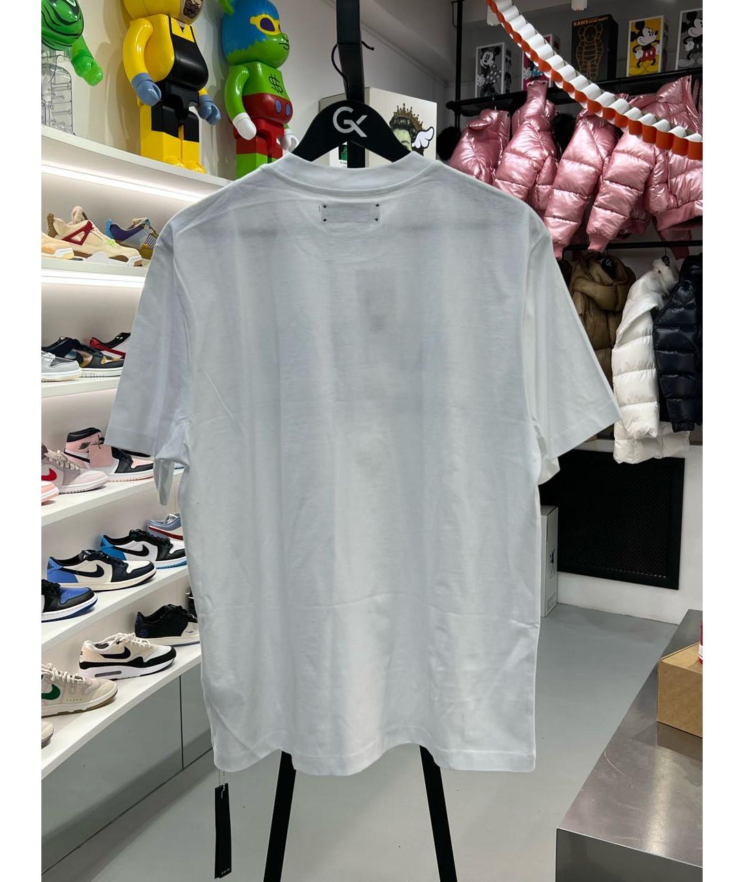 AMIRI Белая хлопковая футболка, фото 2