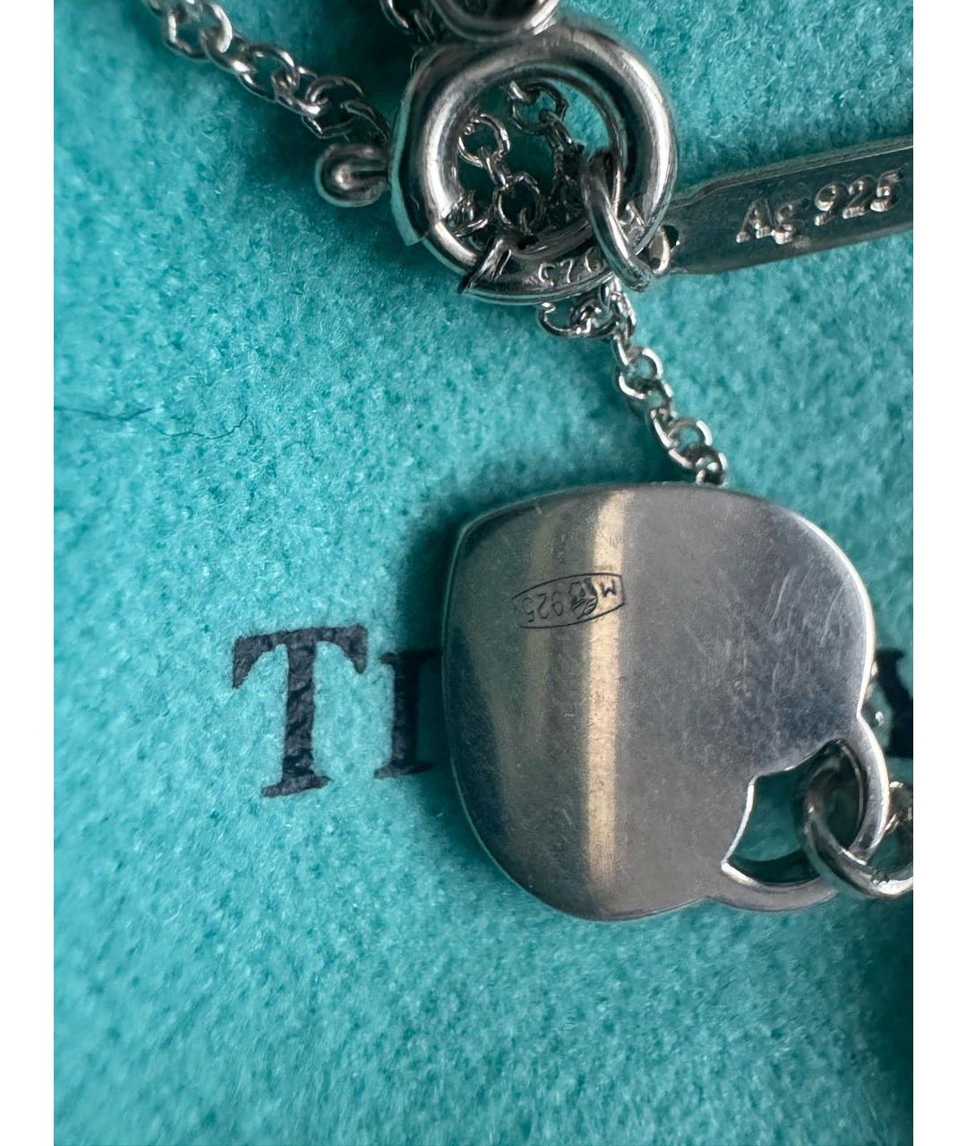 TIFFANY&CO Бирюзовая серебряная подвеска, фото 5