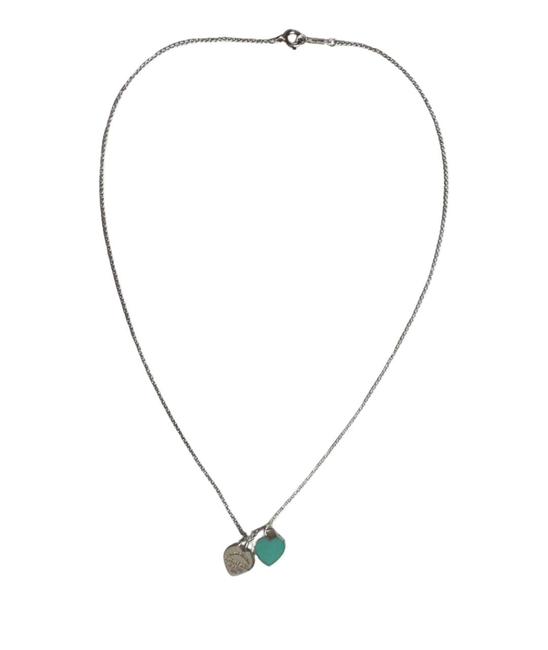 TIFFANY&CO Бирюзовая серебряная подвеска, фото 1