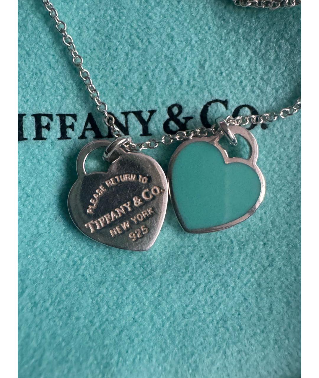 TIFFANY&CO Бирюзовая серебряная подвеска, фото 2