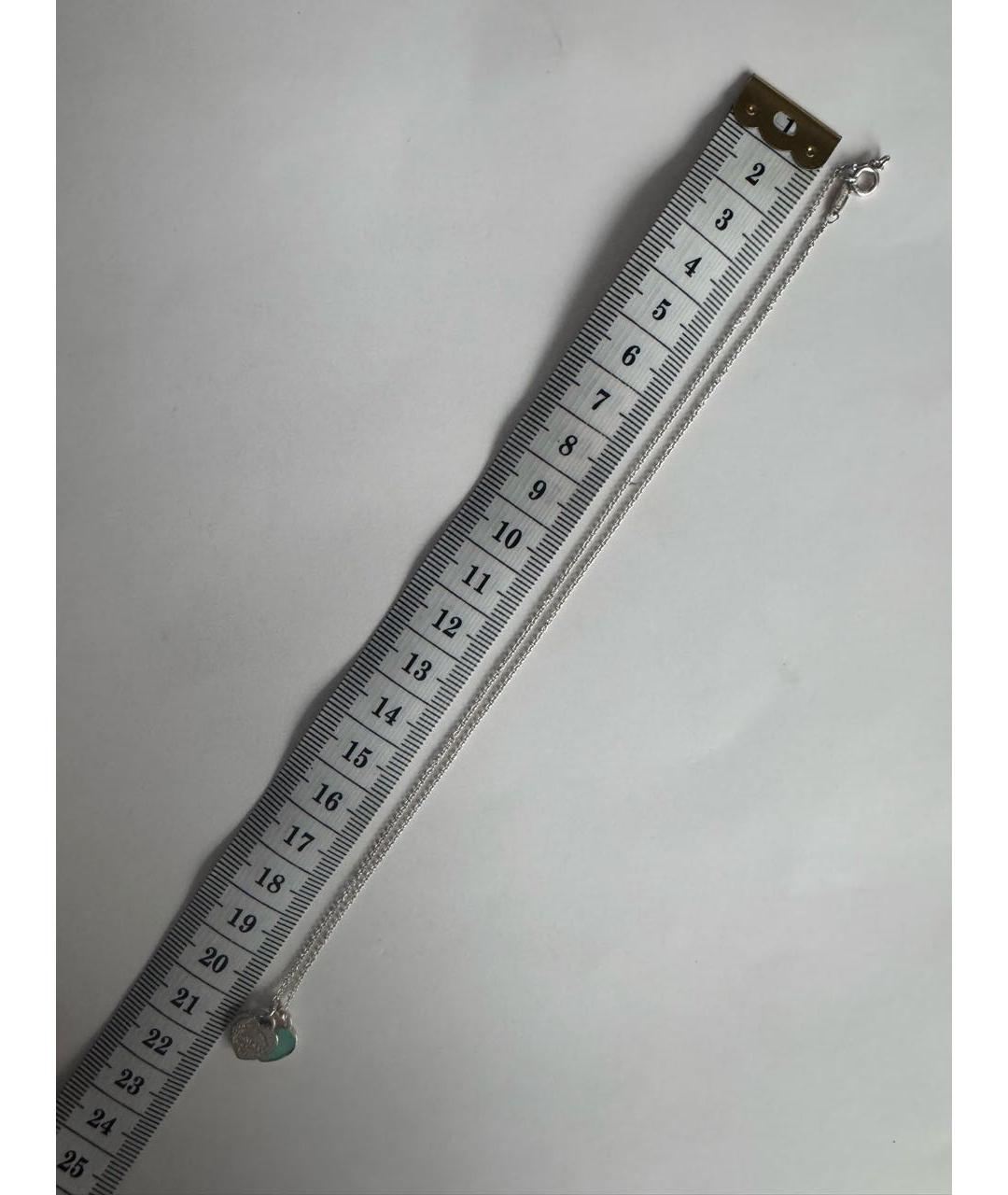 TIFFANY&CO Бирюзовая серебряная подвеска, фото 6