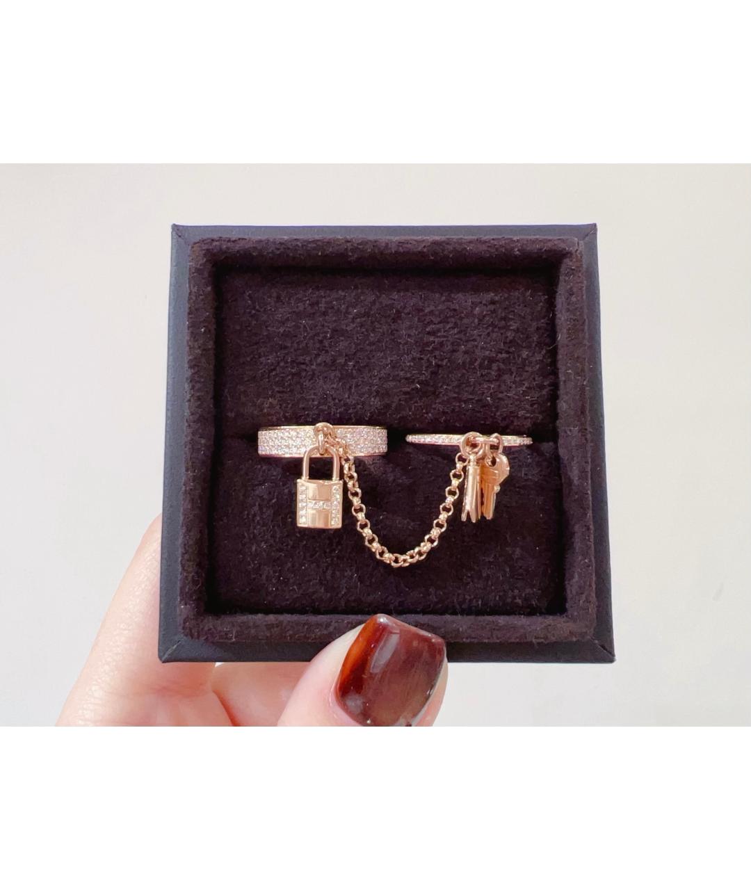 HERMES Золотое кольцо из розового золота, фото 9