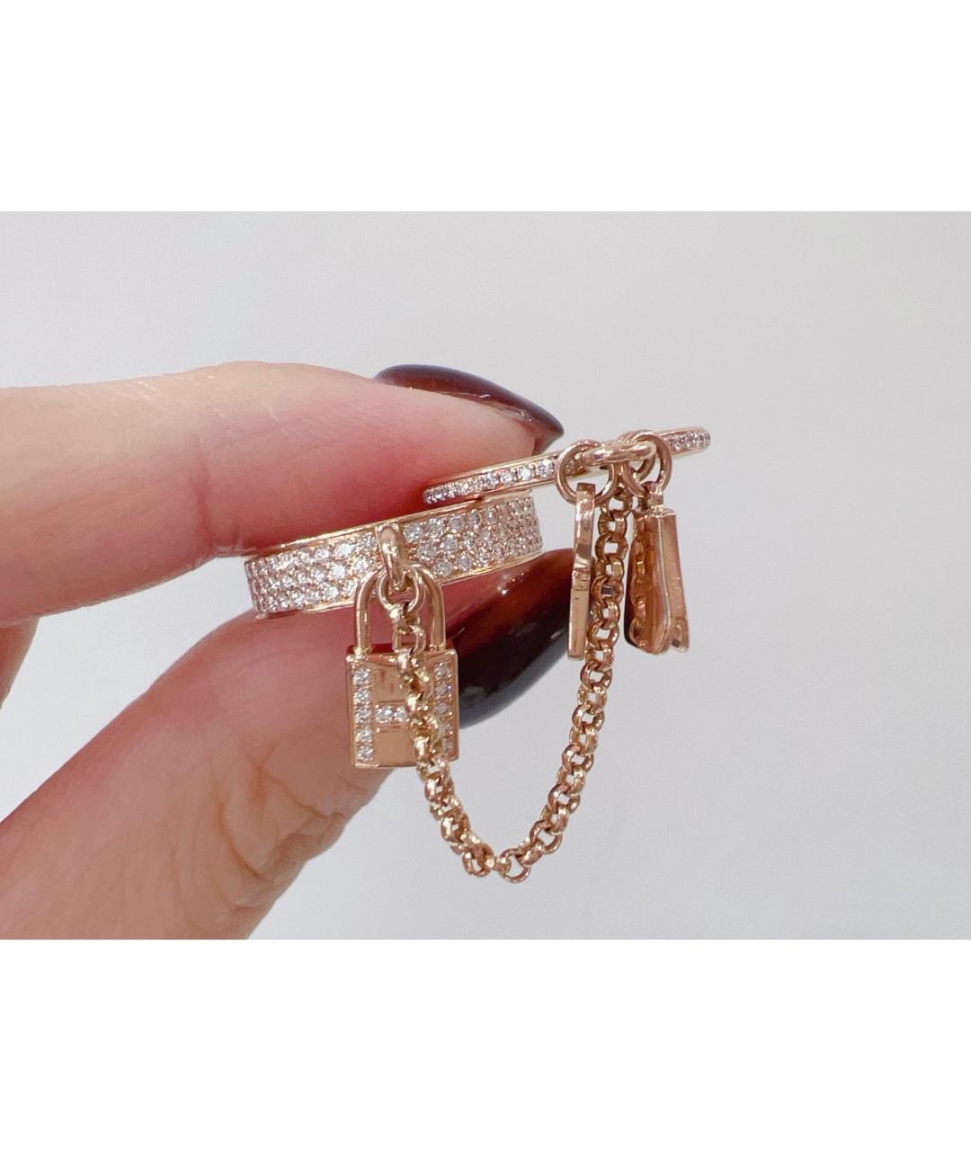 HERMES Золотое кольцо из розового золота, фото 4