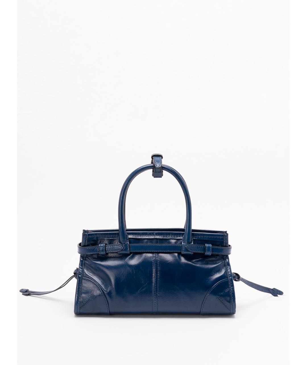 PRADA Синяя кожаная сумка тоут, фото 2