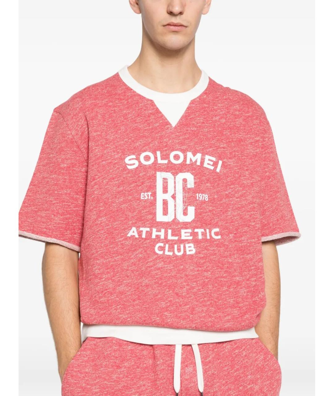 BRUNELLO CUCINELLI Розовая футболка, фото 4