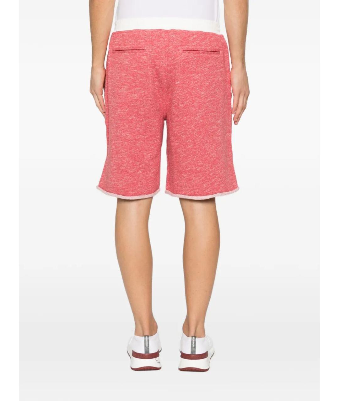 BRUNELLO CUCINELLI Розовые хлопковые шорты, фото 4