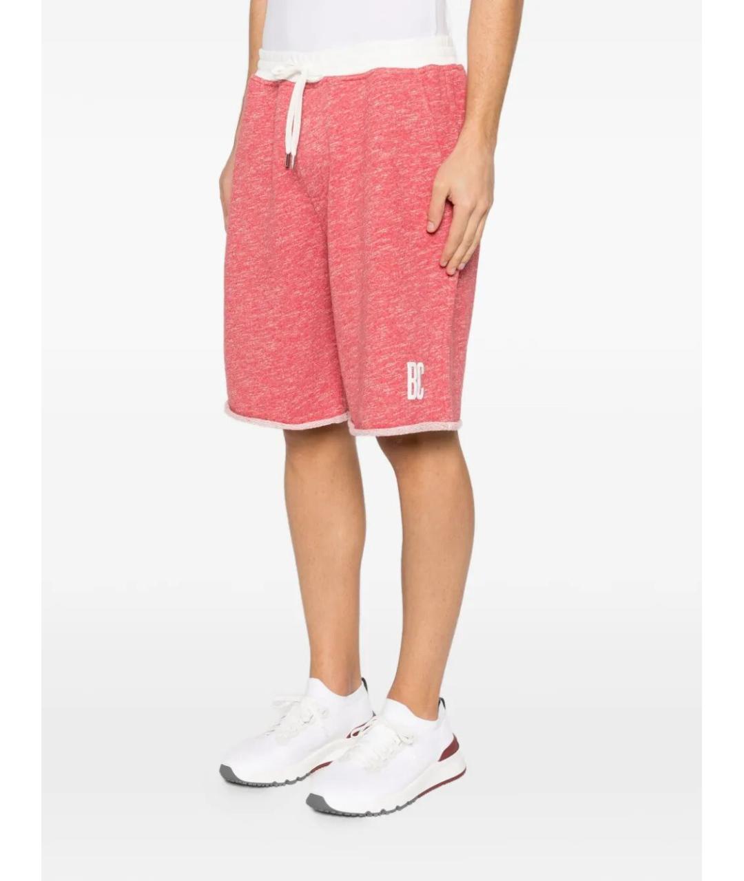 BRUNELLO CUCINELLI Розовые хлопковые шорты, фото 3
