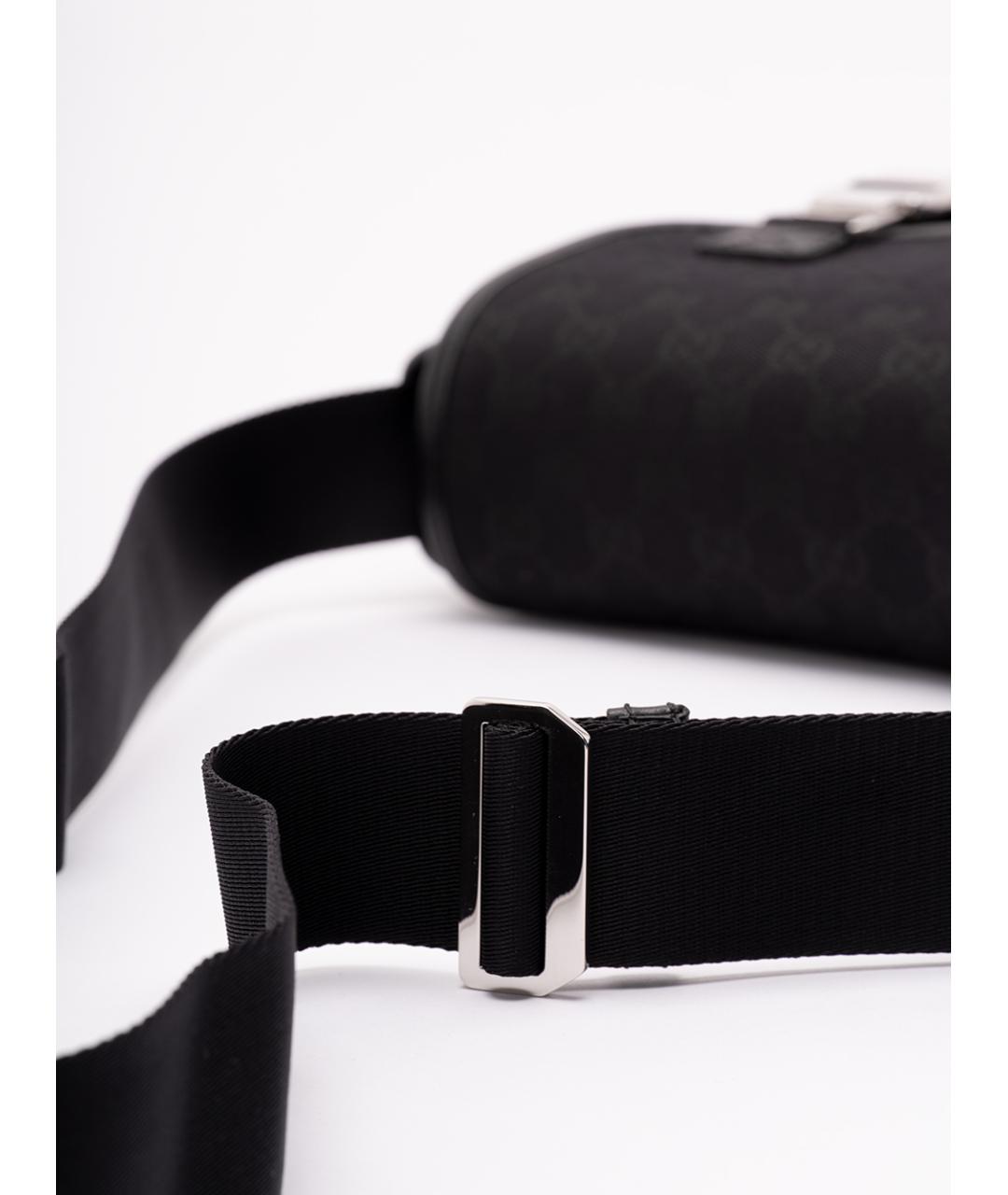 GUCCI Черная тканевая сумка на плечо, фото 4