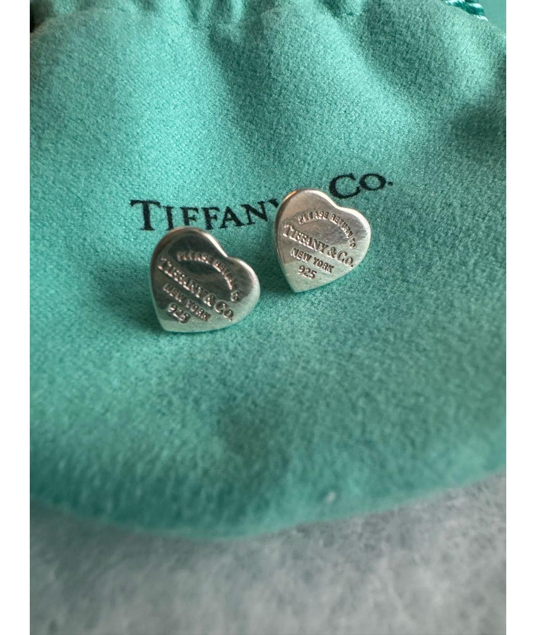 TIFFANY&CO Серебряные серебряные серьги, фото 2