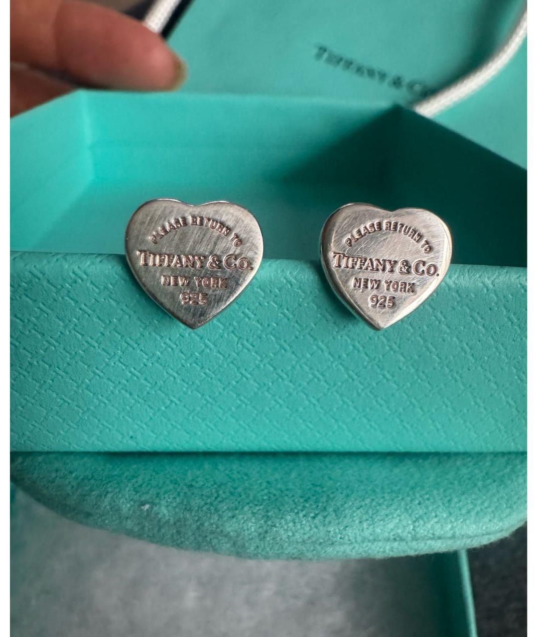 TIFFANY&CO Серебряные серебряные серьги, фото 5