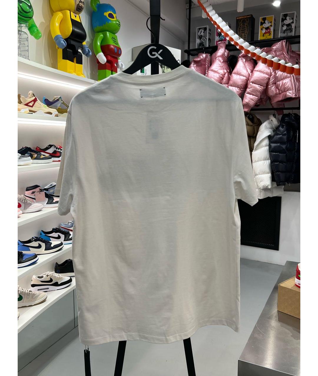 AMIRI Бежевая хлопковая футболка, фото 2