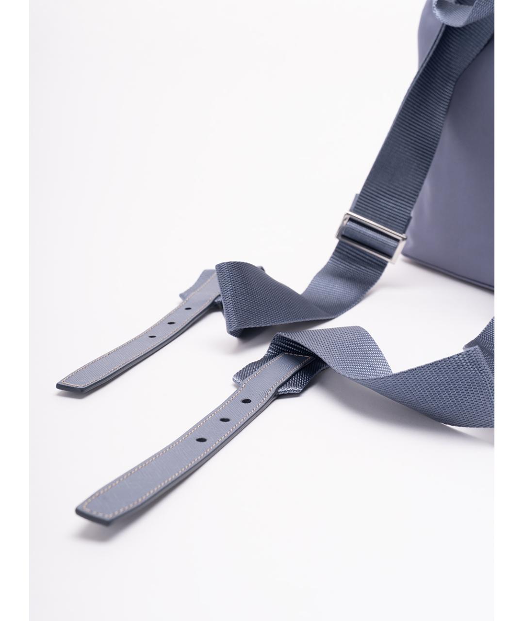 PRADA Голубой синтетический рюкзак, фото 6