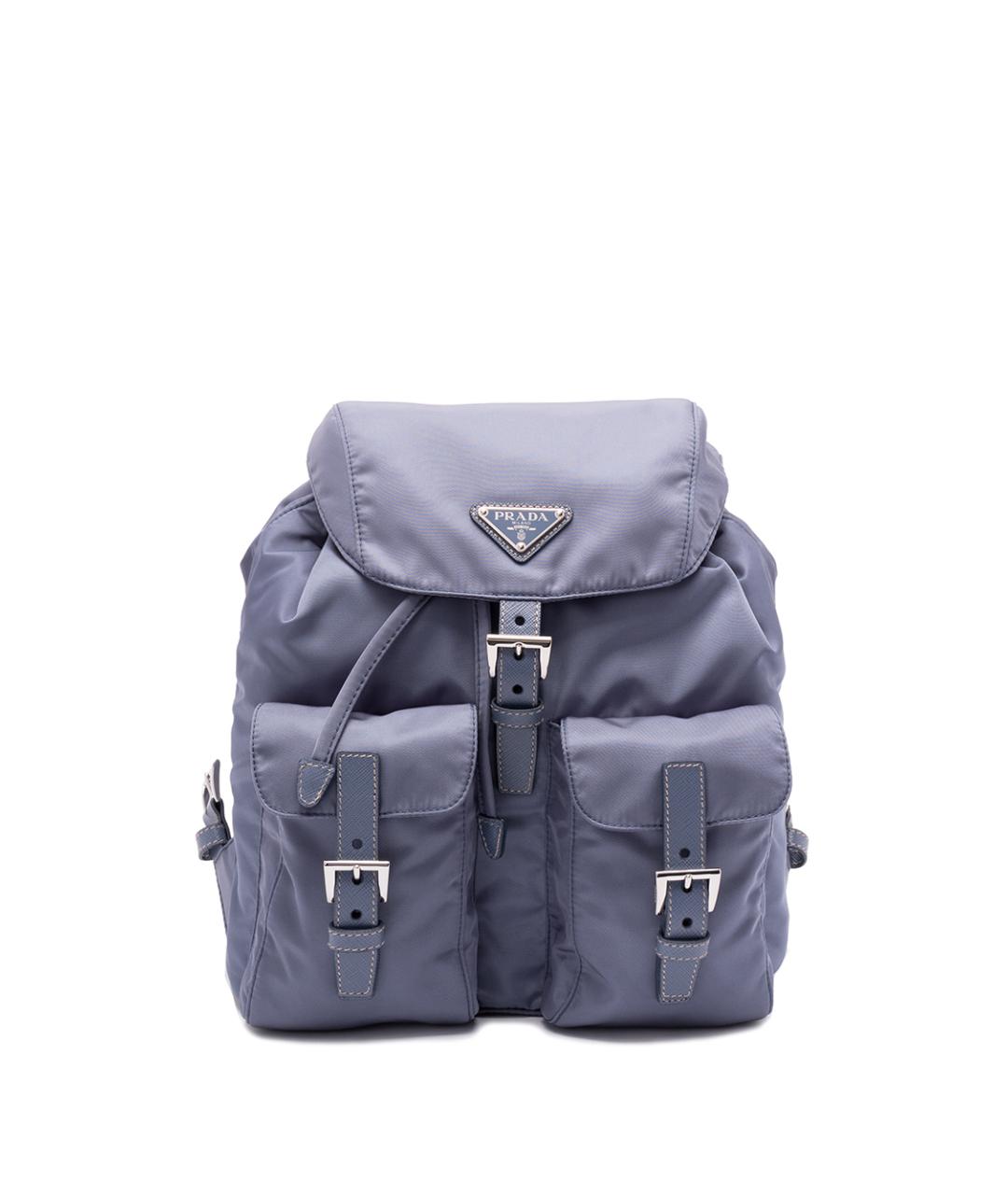 PRADA Голубой синтетический рюкзак, фото 1