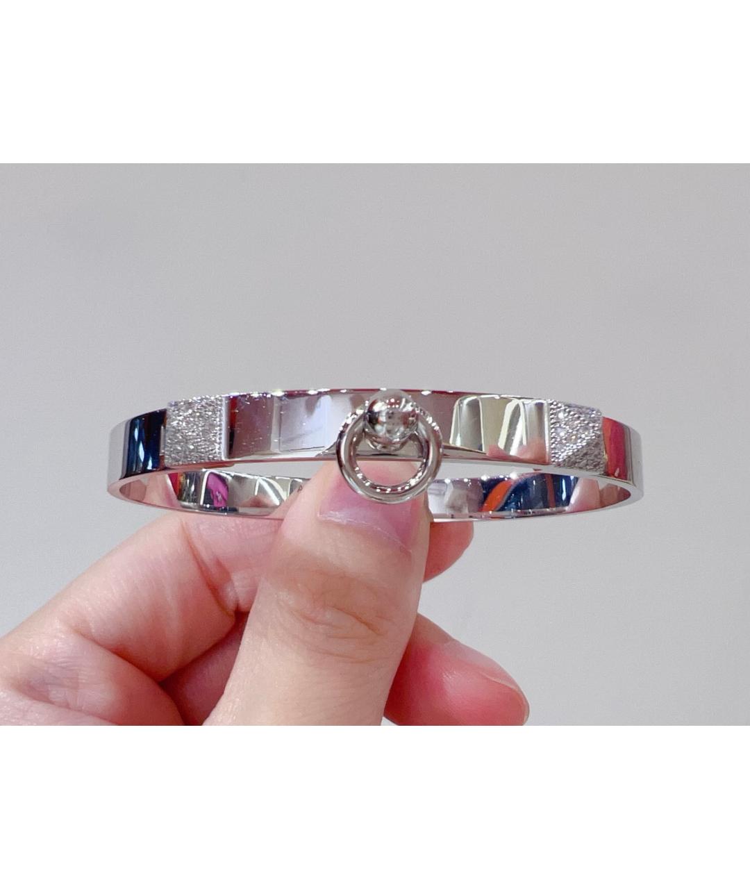 HERMES Серебрянный браслет из белого золота, фото 6