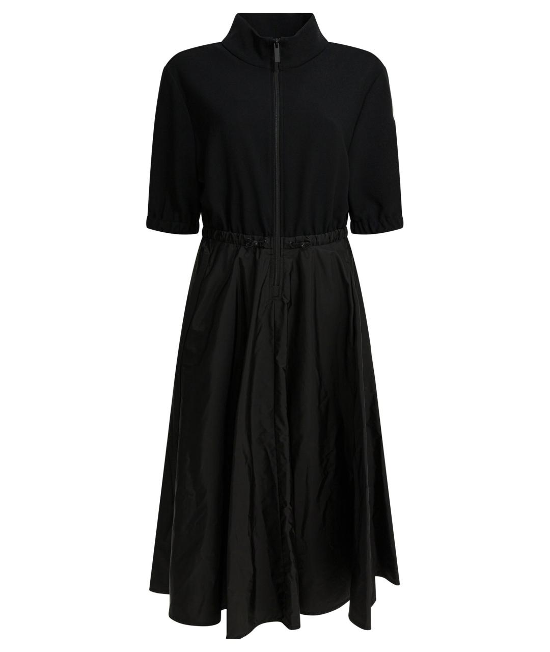 MONCLER Черное полиамидовое повседневное платье, фото 1