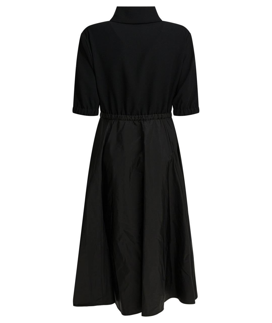 MONCLER Черное полиамидовое повседневное платье, фото 2