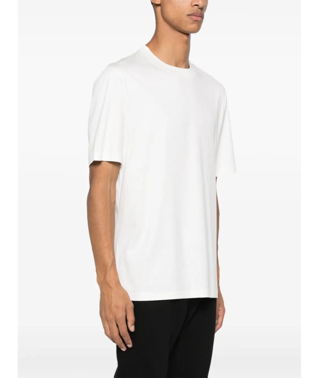 BRUNELLO CUCINELLI Белая хлопковая футболка, фото 3