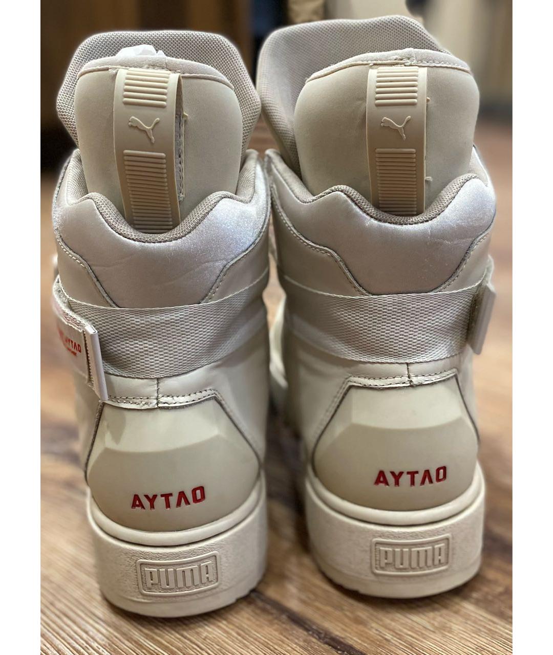 PUMA Бежевые высокие ботинки из искусственной кожи, фото 5