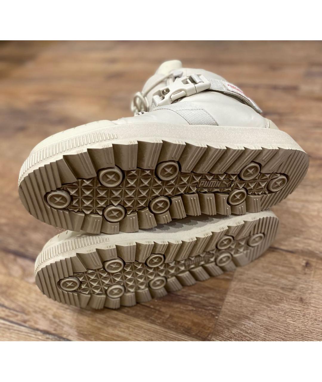 PUMA Бежевые высокие ботинки из искусственной кожи, фото 6