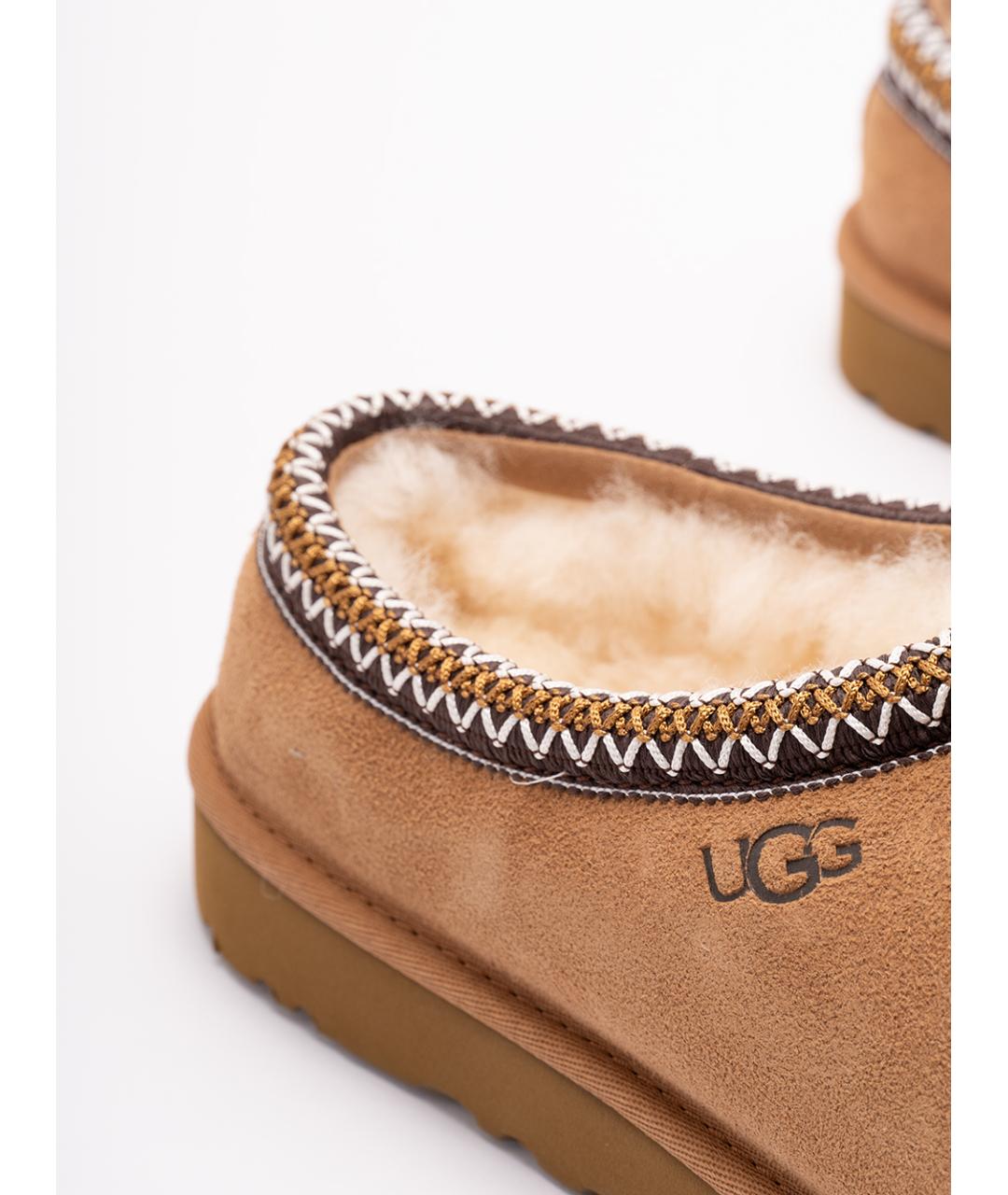 UGG AUSTRALIA Бежевые замшевые низкие ботинки, фото 5