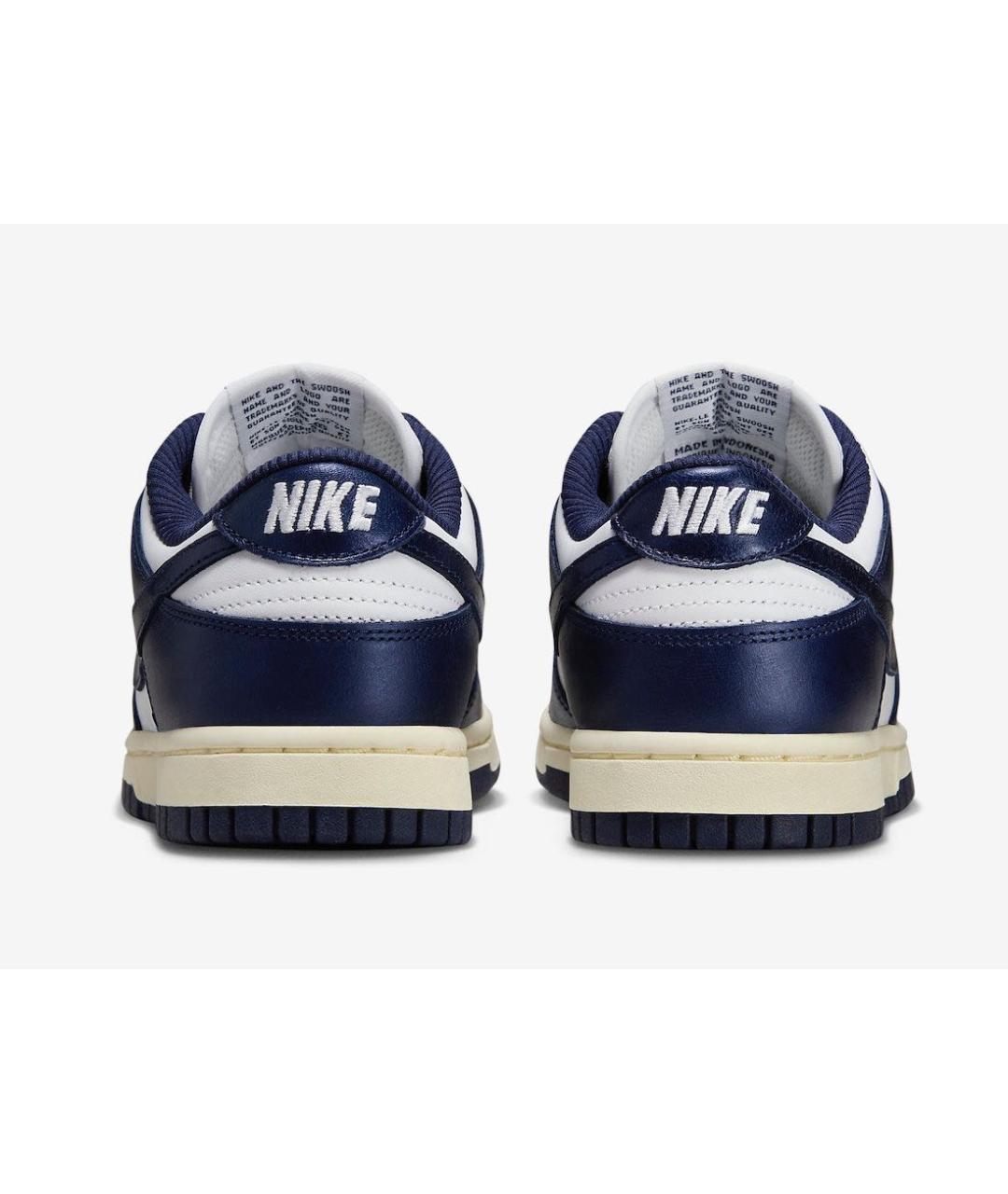 NIKE Темно-синие низкие кроссовки / кеды из искусственной кожи, фото 4