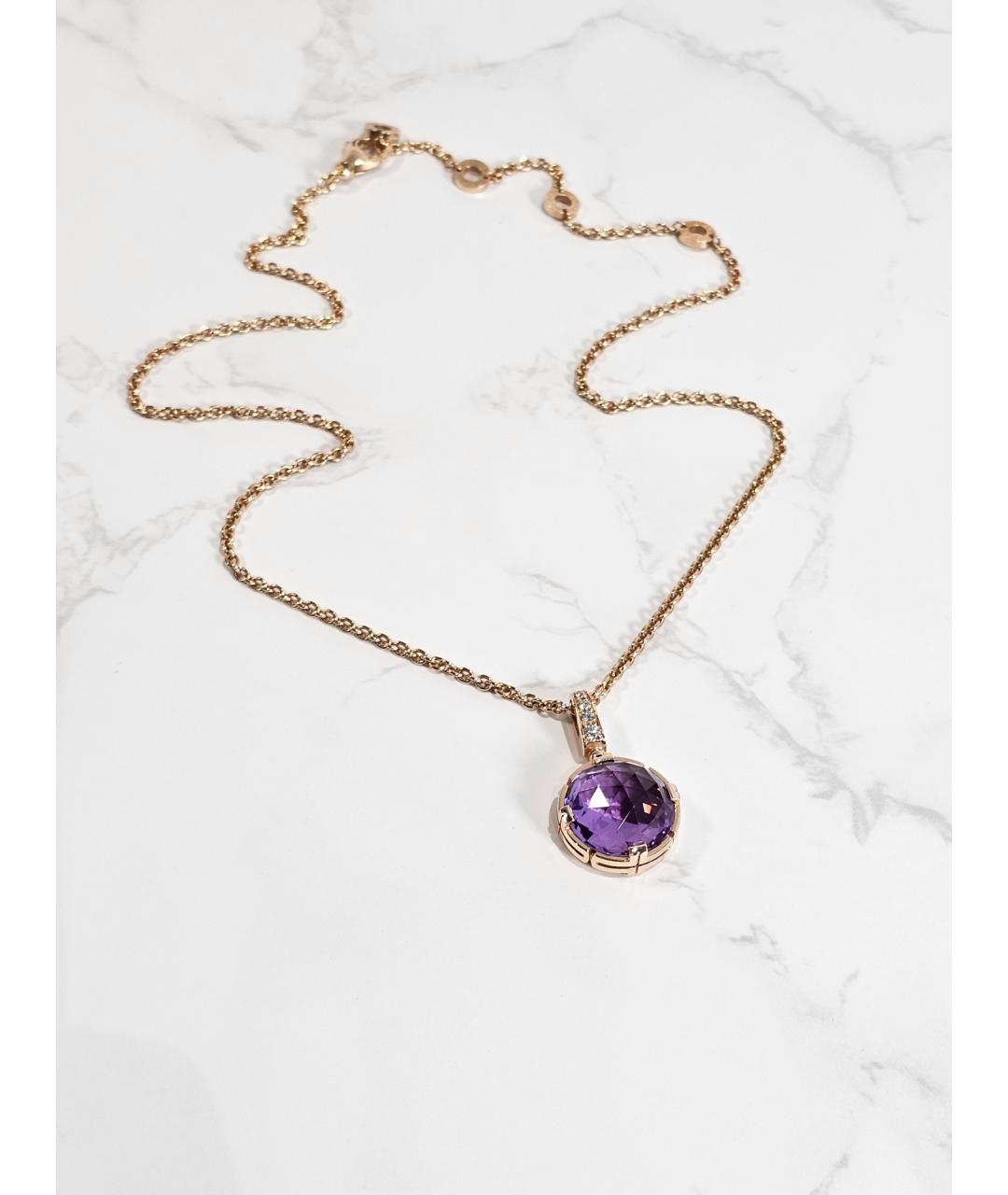 BVLGARI Золотое колье из розового золота, фото 3