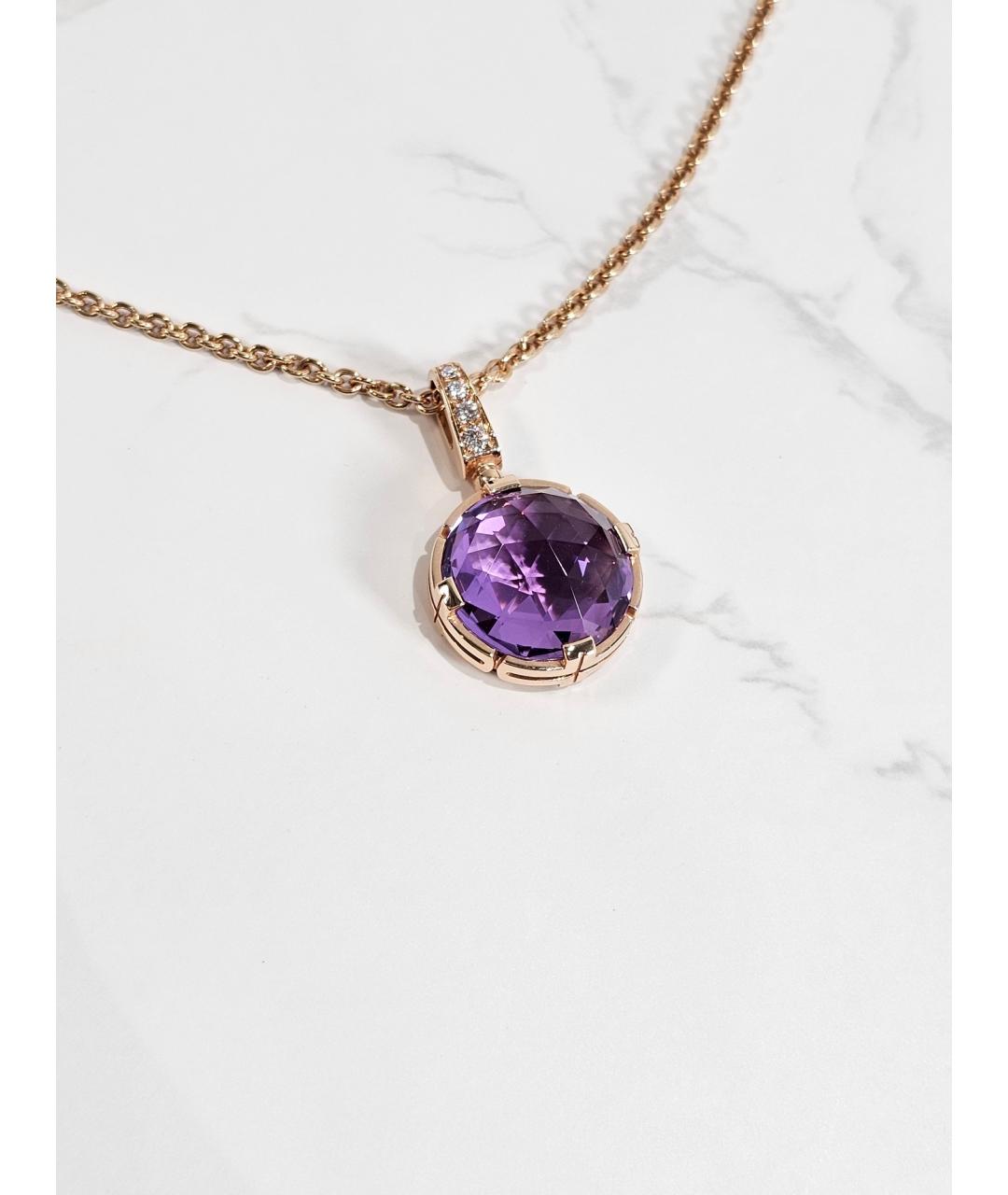 BVLGARI Золотое колье из розового золота, фото 2