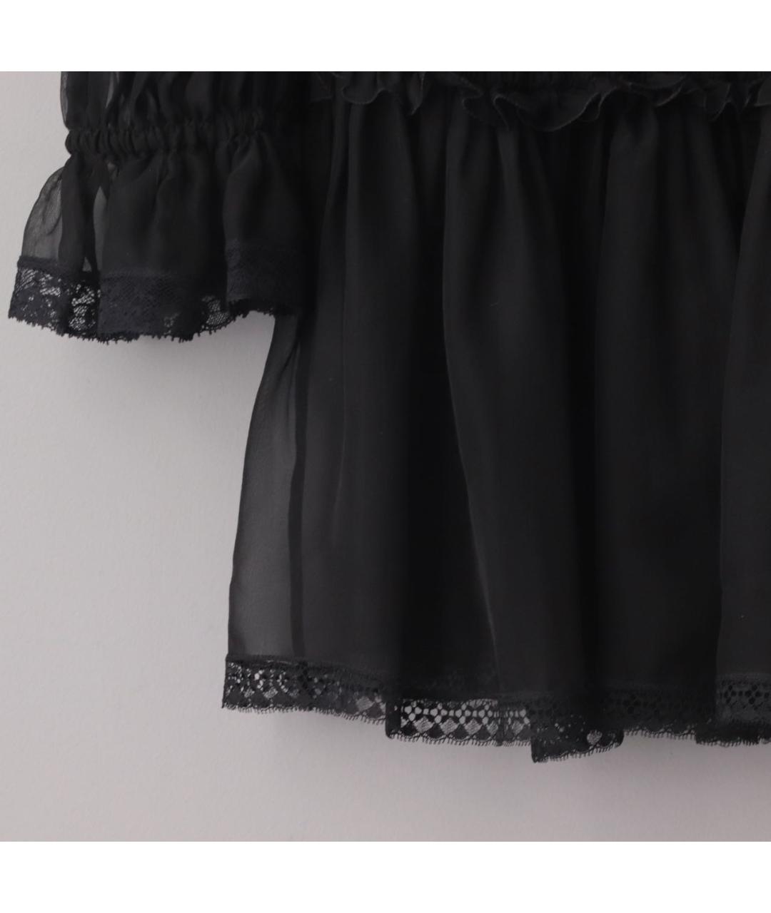 DOLCE&GABBANA Черная шелковая блузы, фото 7