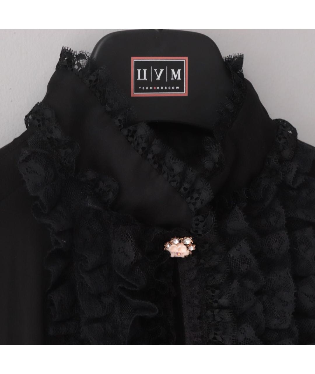 DOLCE&GABBANA Черная шелковая блузы, фото 6