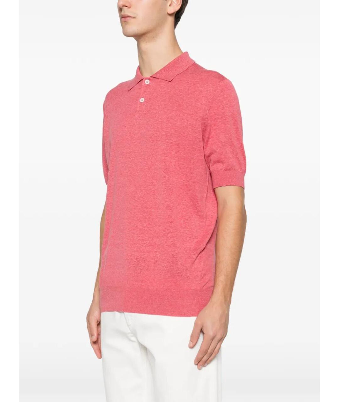 BRUNELLO CUCINELLI Розовый льняной джемпер / свитер, фото 4