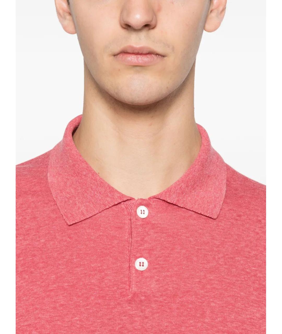 BRUNELLO CUCINELLI Розовый льняной джемпер / свитер, фото 5