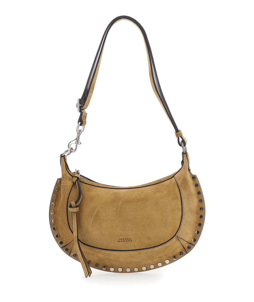ISABEL MARANT Бежевая замшевая сумка через плечо, фото 1