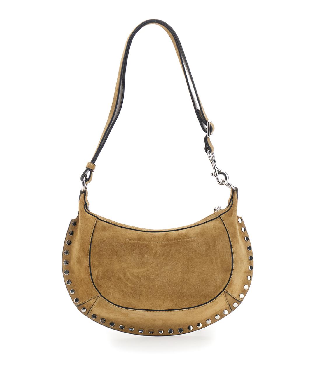 ISABEL MARANT Бежевая замшевая сумка через плечо, фото 2