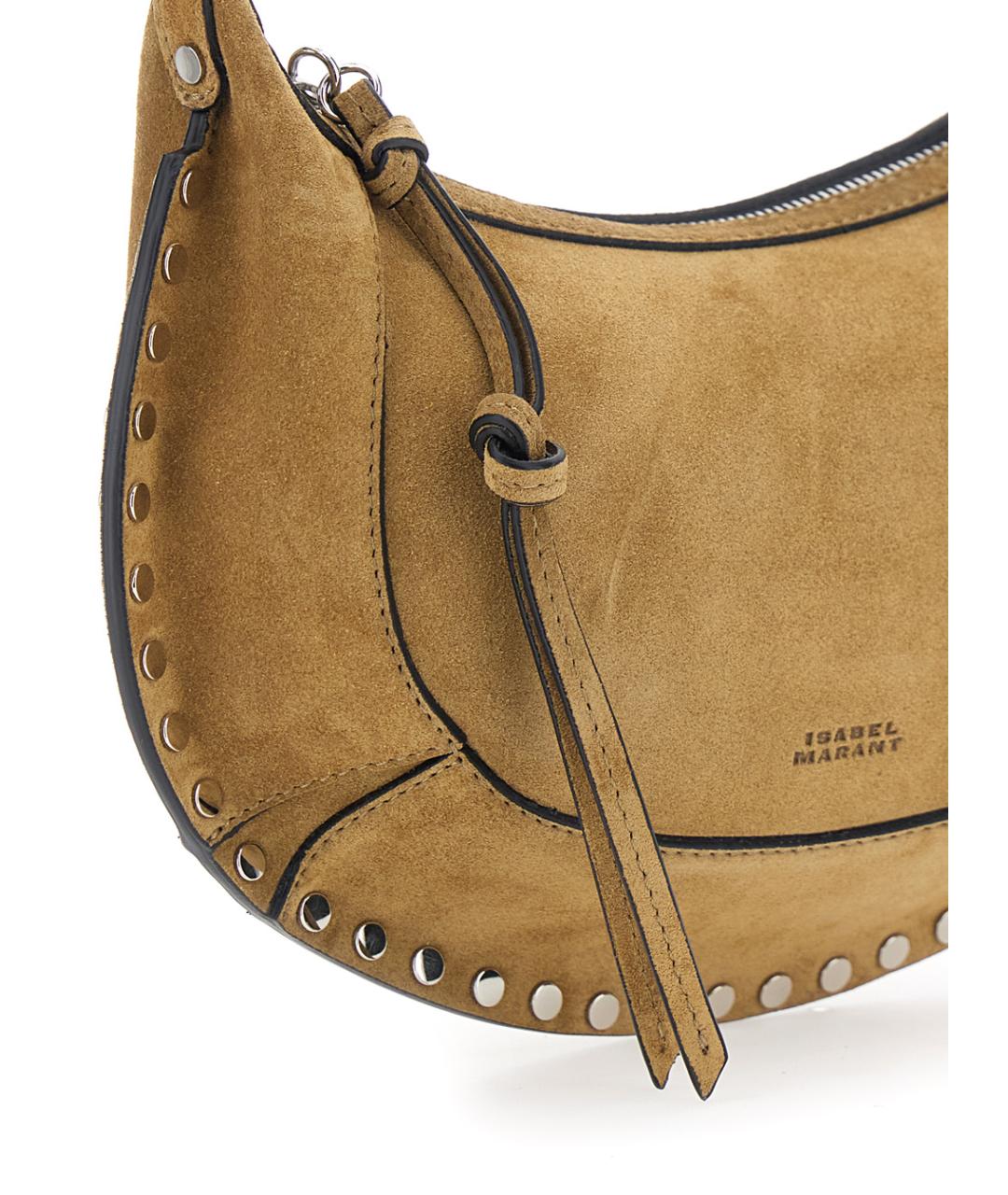 ISABEL MARANT Бежевая замшевая сумка через плечо, фото 3