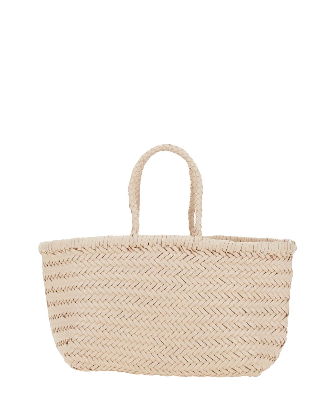 Dragon Diffusion Белая кожаная сумка тоут, фото 2