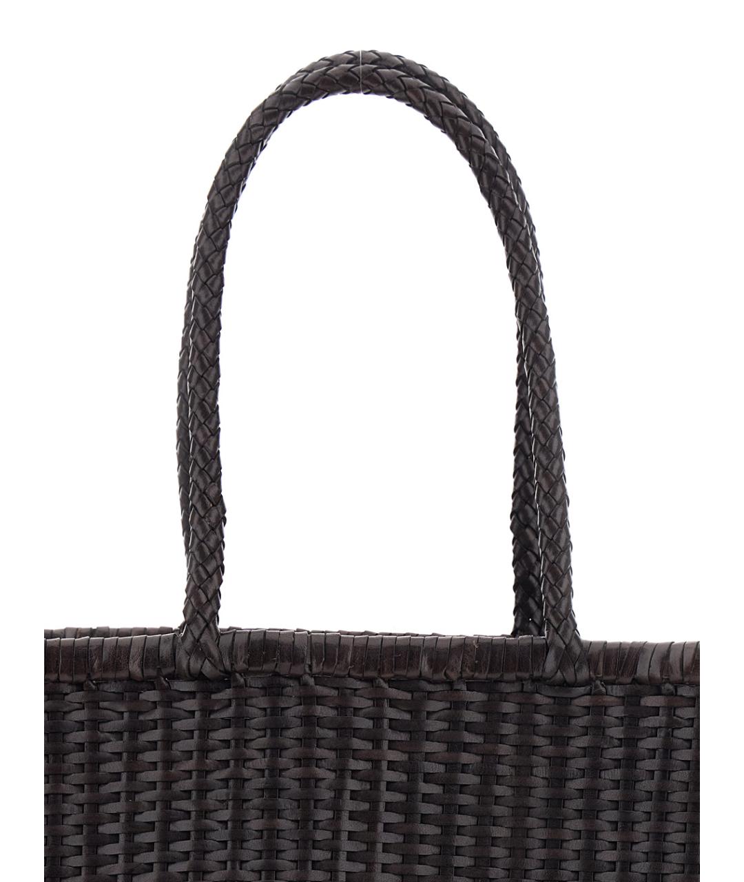 Dragon Diffusion Коричневая кожаная сумка тоут, фото 3