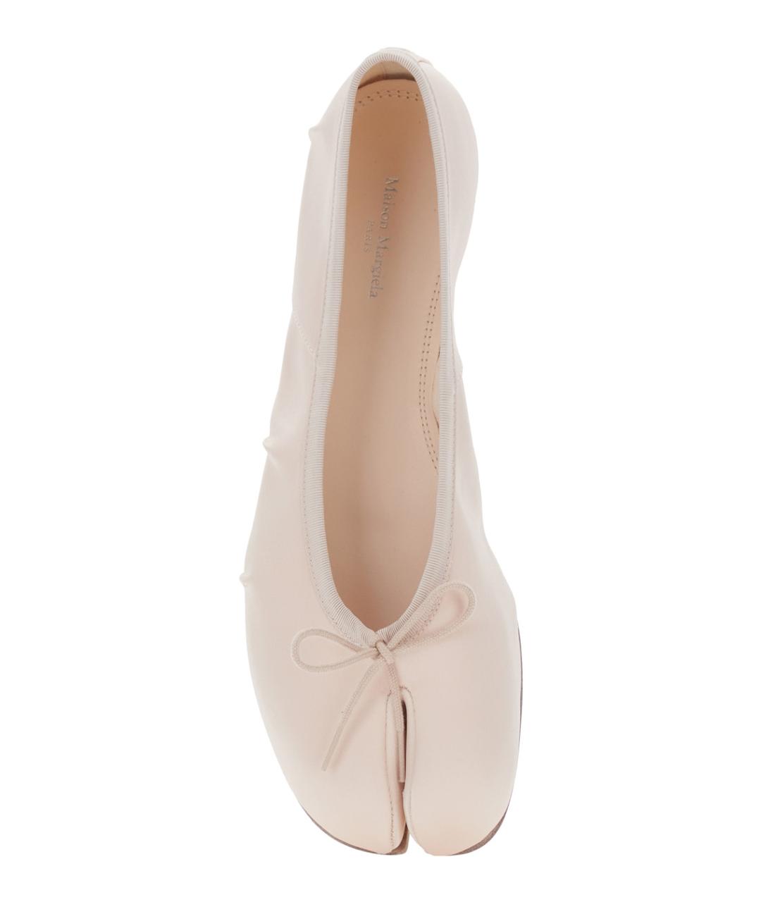 MAISON MARGIELA Розовые текстильные балетки, фото 4