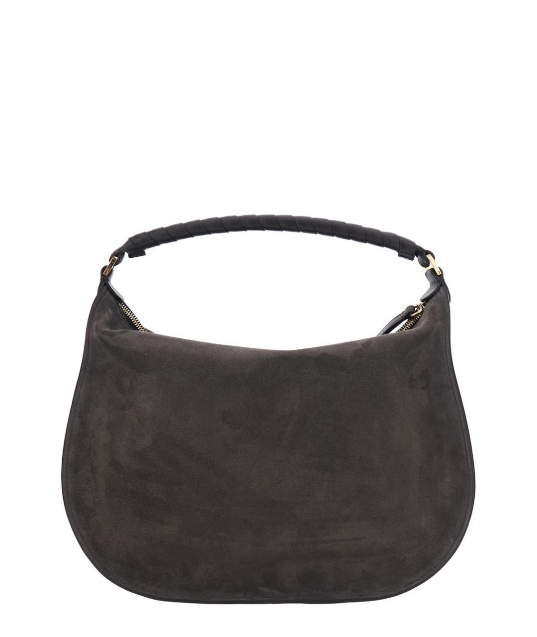 CHLOE Коричневая замшевая сумка через плечо, фото 2