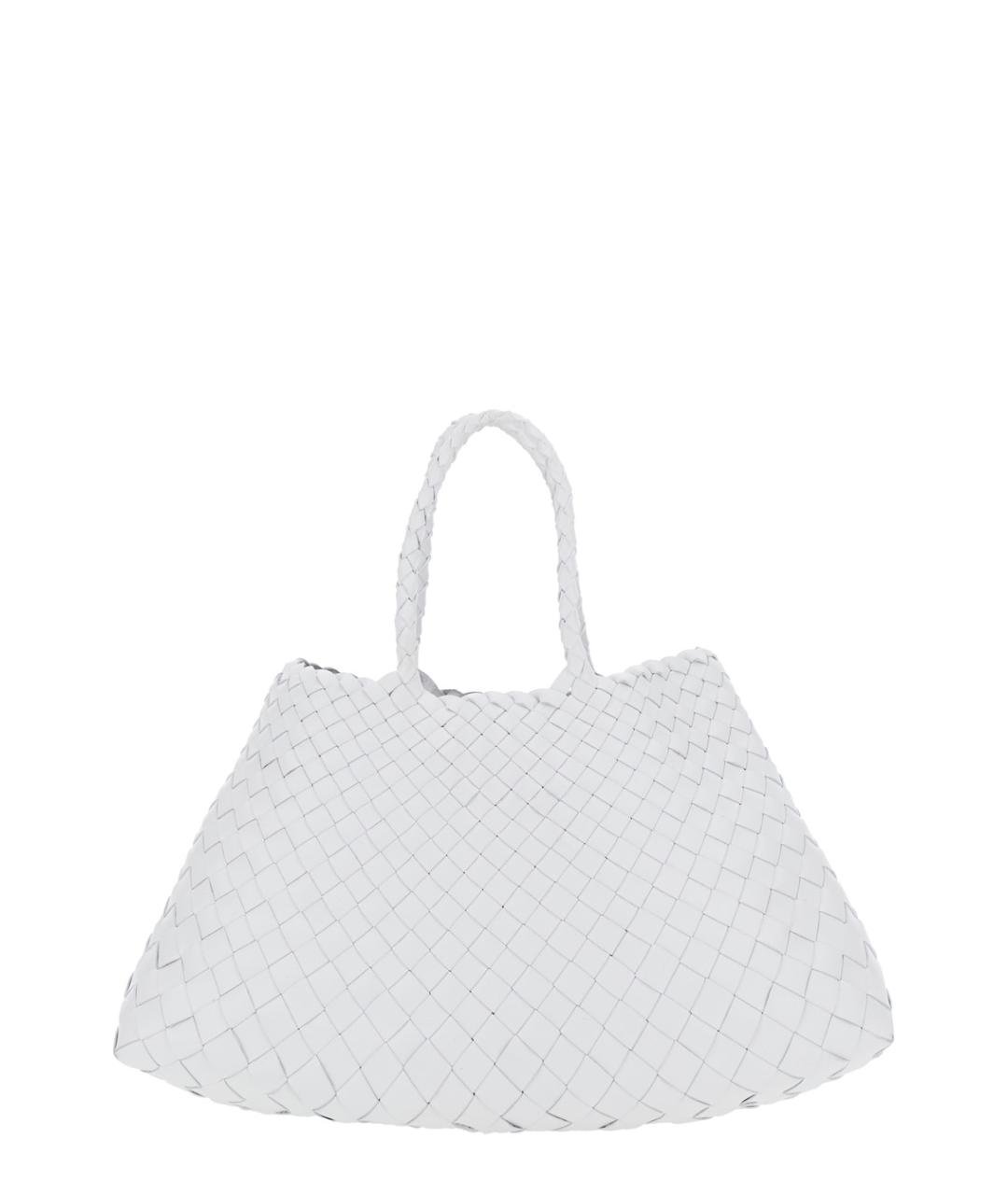 Dragon Diffusion Белая кожаная сумка тоут, фото 2