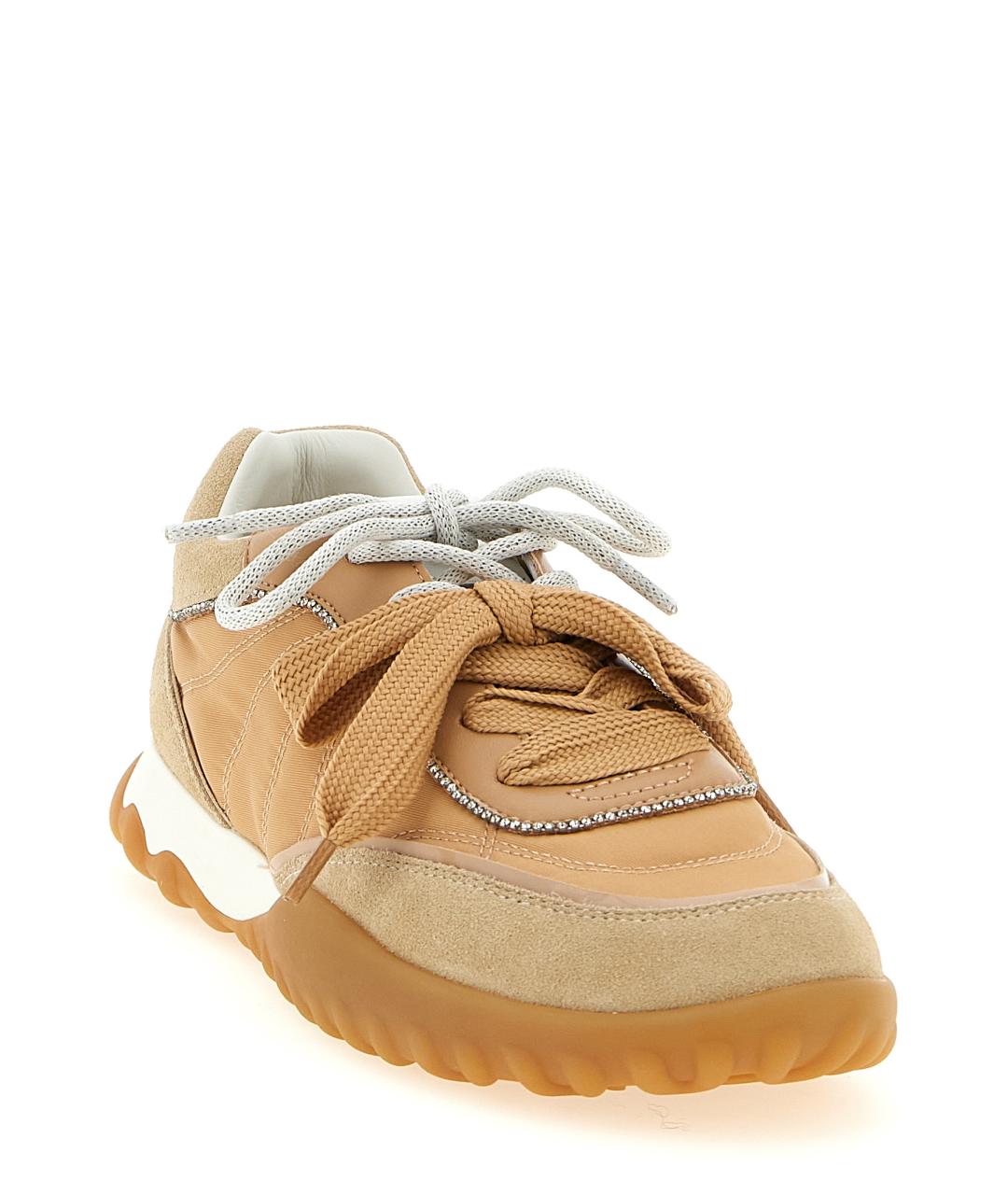 PINKO Бежевые замшевые кроссовки, фото 2